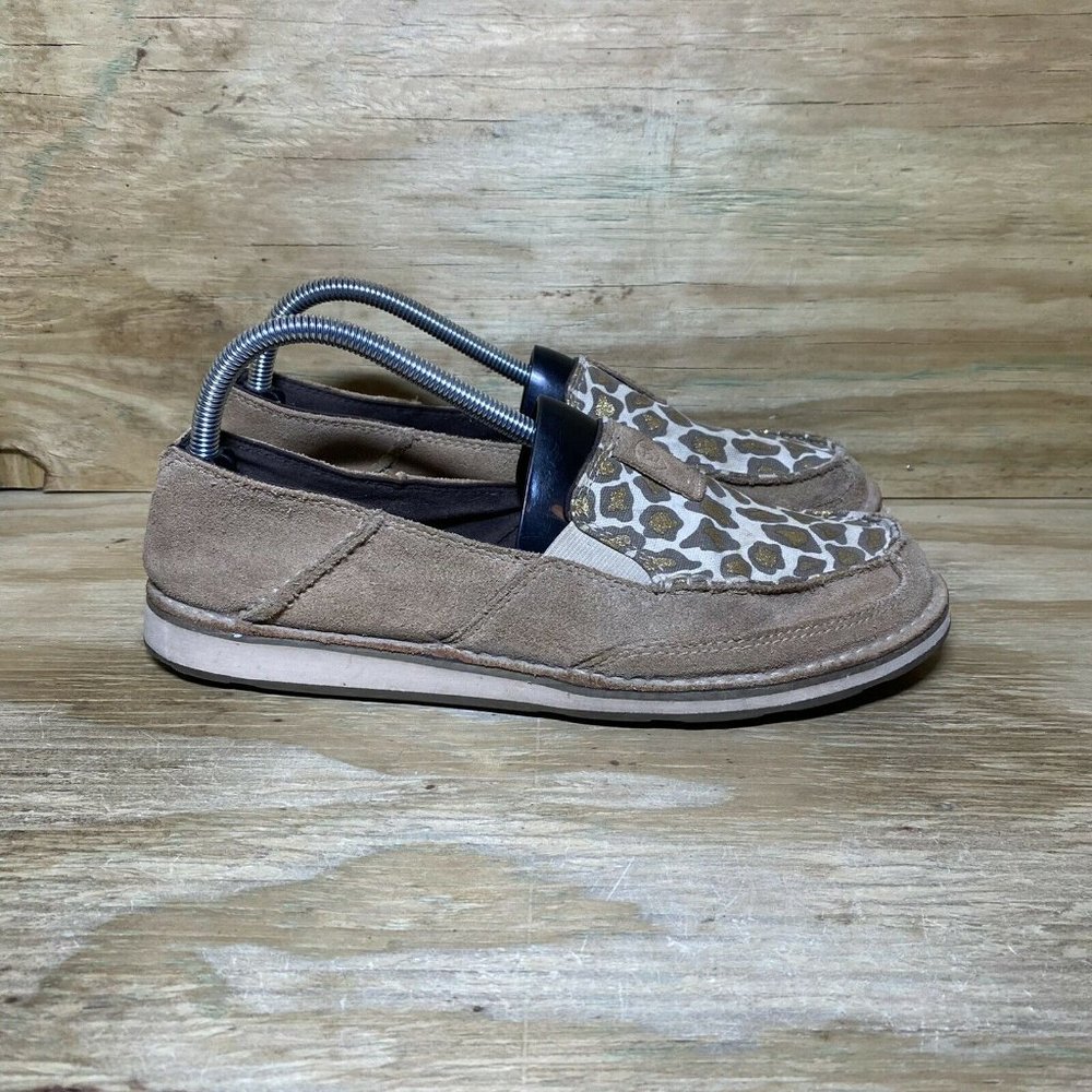 Ariat Cruiser Slip On Flats Women’s 9.5 B Cheetah Print Comfort Loafer Shoes